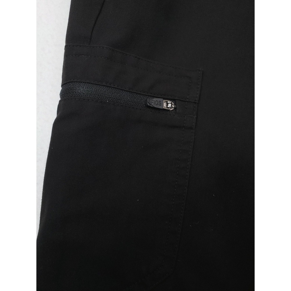 FIGS Zamora Jogger Scrub Pants Womens Small Black Drawstring Pocket Medical - Picture 3 of 13